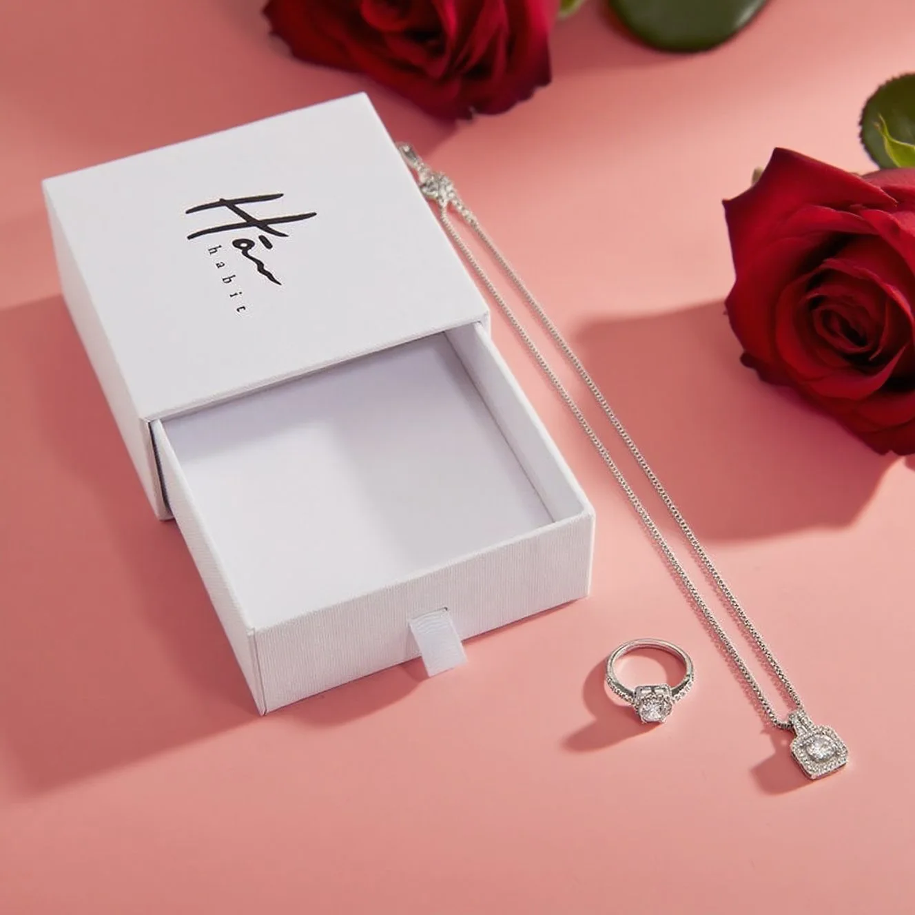 Wholesale Custom Eco-Friendly Cardboard Jewelry Box – Packaging for Diamond, Bracelet & Necklace Gifts