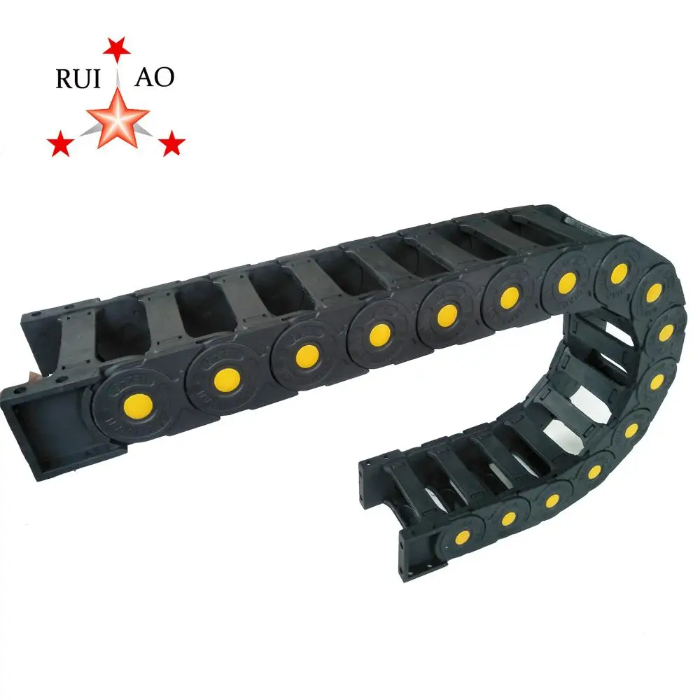 Catenella Porta Cavi In Nylon PA66 1 Metro | 25x57mm Aperta Su Entrambi I Lati | Per Stampanti 3D, CNC E Macchinari | Resistente E Silenziosa