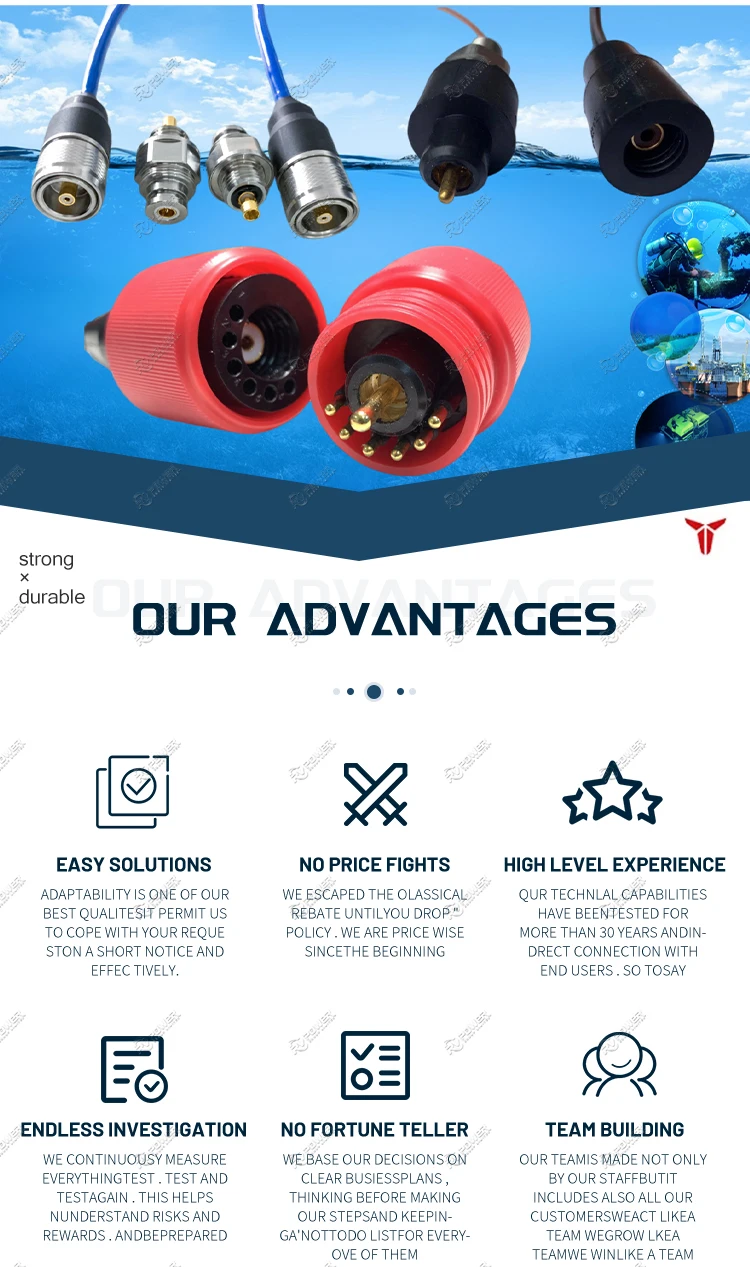 Ip69k Marine Rov Subsea Cable Underwater Watertight Ethernet Circular ...