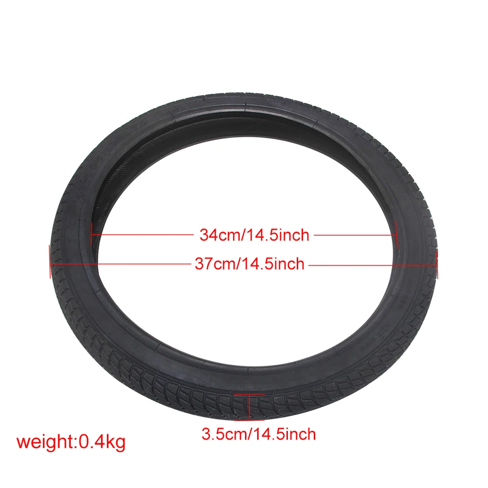 16x1.75 Inch Antiskid Comfortable Rubber Folding Bicycle Tyre for Mountain E-Bike Spare Parts