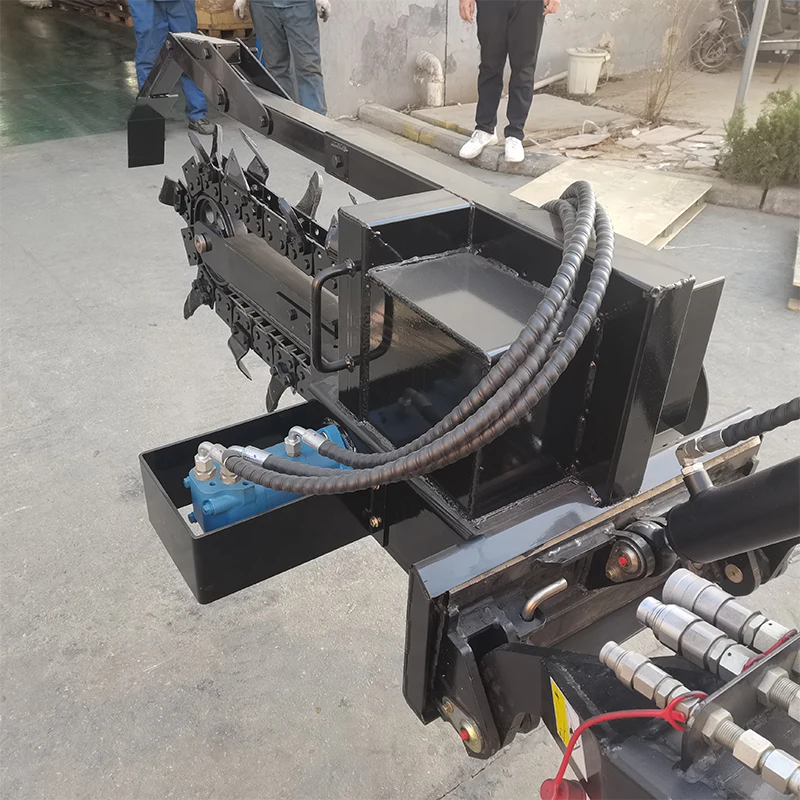 Maximum Trenching Depth 800mm Attachment Work with a Chinese Mini Skid Steer Loader Trencher for Farm and Forestry