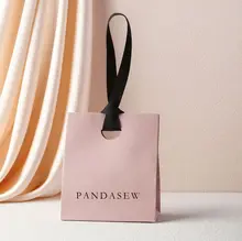 Manufacturer Supply Indian Wedding Gift Bags Beauty Gift Bags with Handles,dusty pink Paper Gift Bags