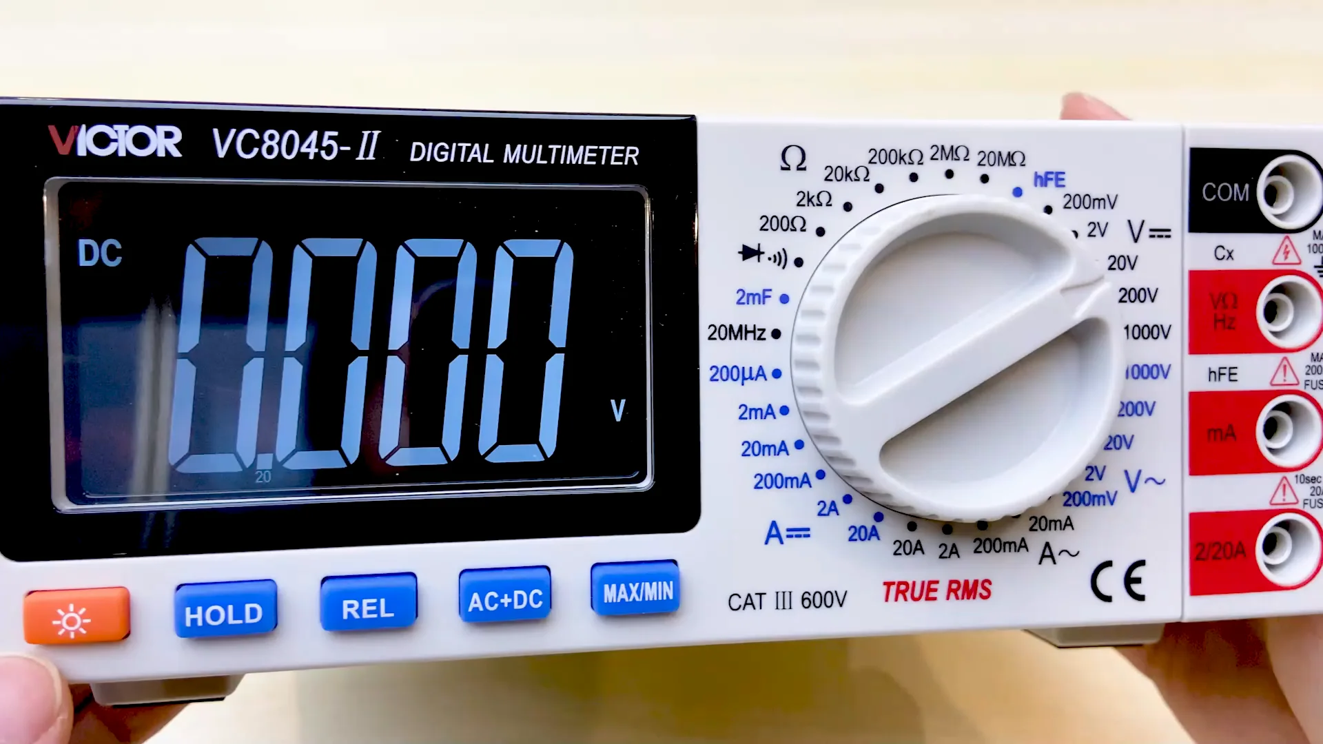 Vc8045ii Bench Type True Rms 19999 Counts Dmm Digital Multimeter Dc Ac