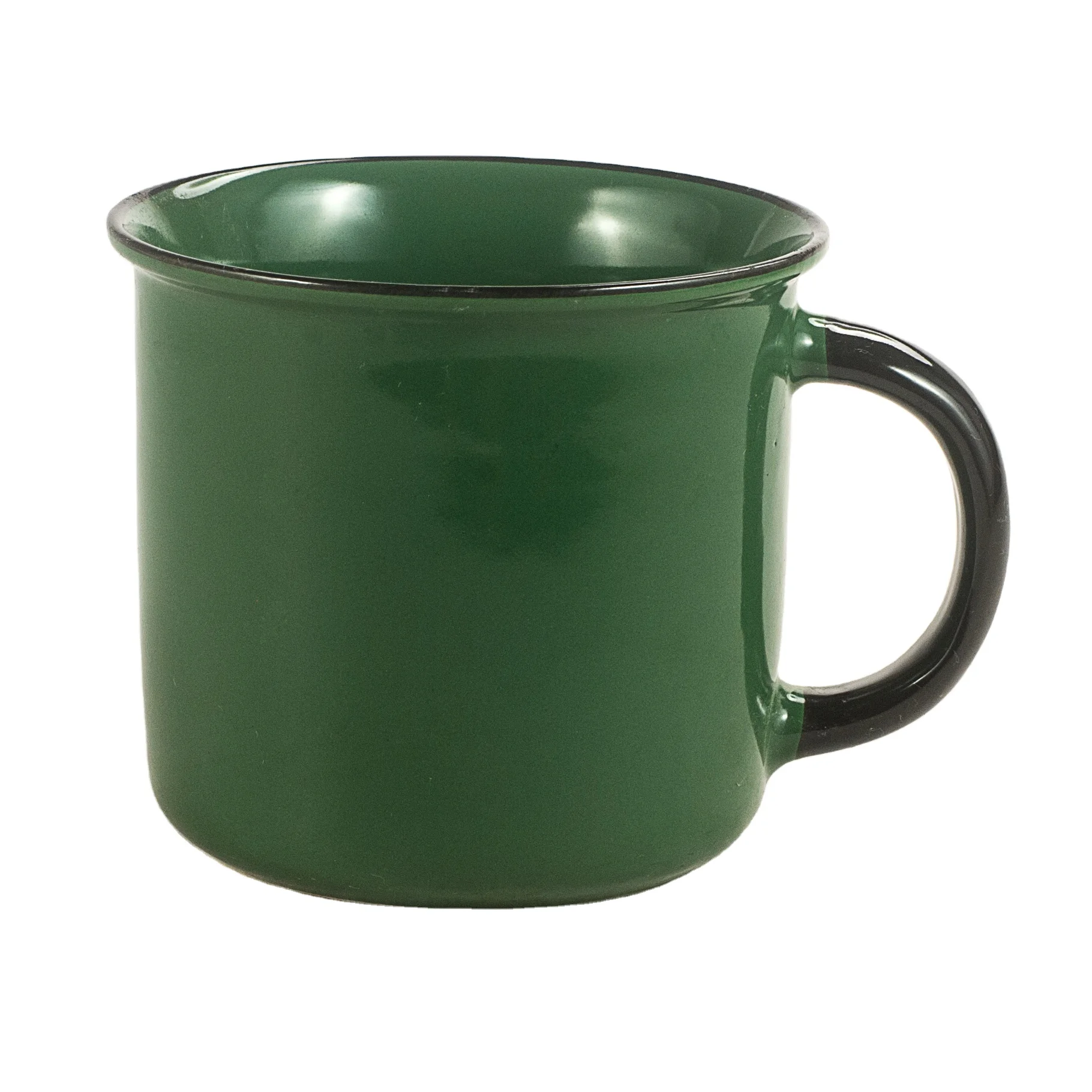 Wholesale Brown and Sky Blue Blank Coffee Mugs Two Tone Home Goods 14 oz  Ceramic Coffee Mugs