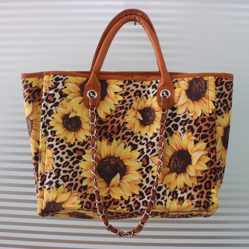 leopard serape tote