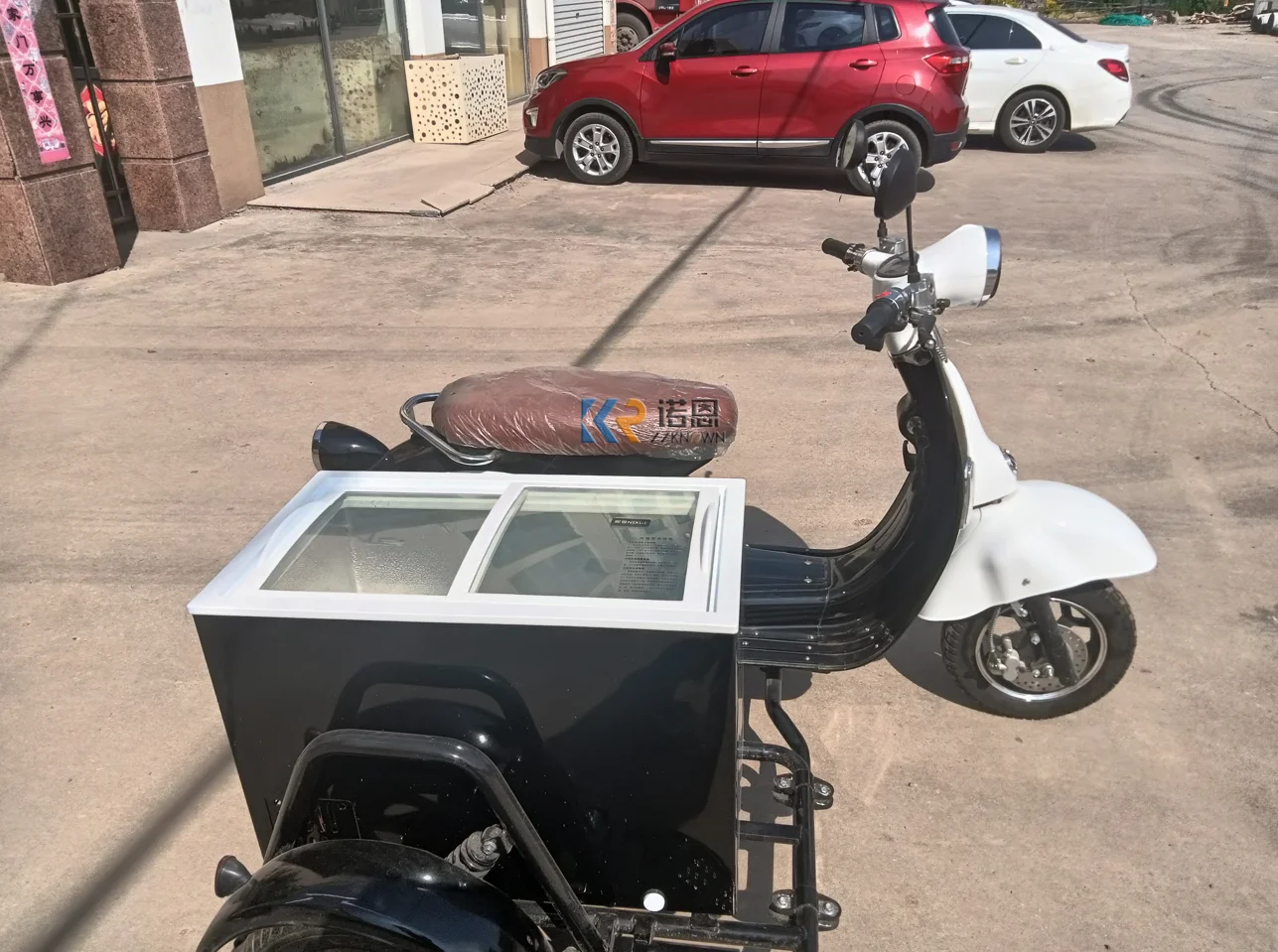 Electric Refrigerated Tricycle Mobile Cart For Sale Europe Ice Cream