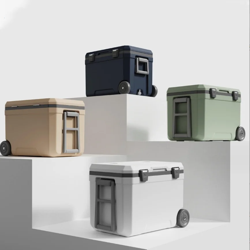 Custom Yeti Large Portable 45l Cooler Square Plastic Ice Chest Food Beer Fish Picnic Hard