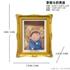 Boy with pipe photo frame-refrigerator magnet-decorative piece