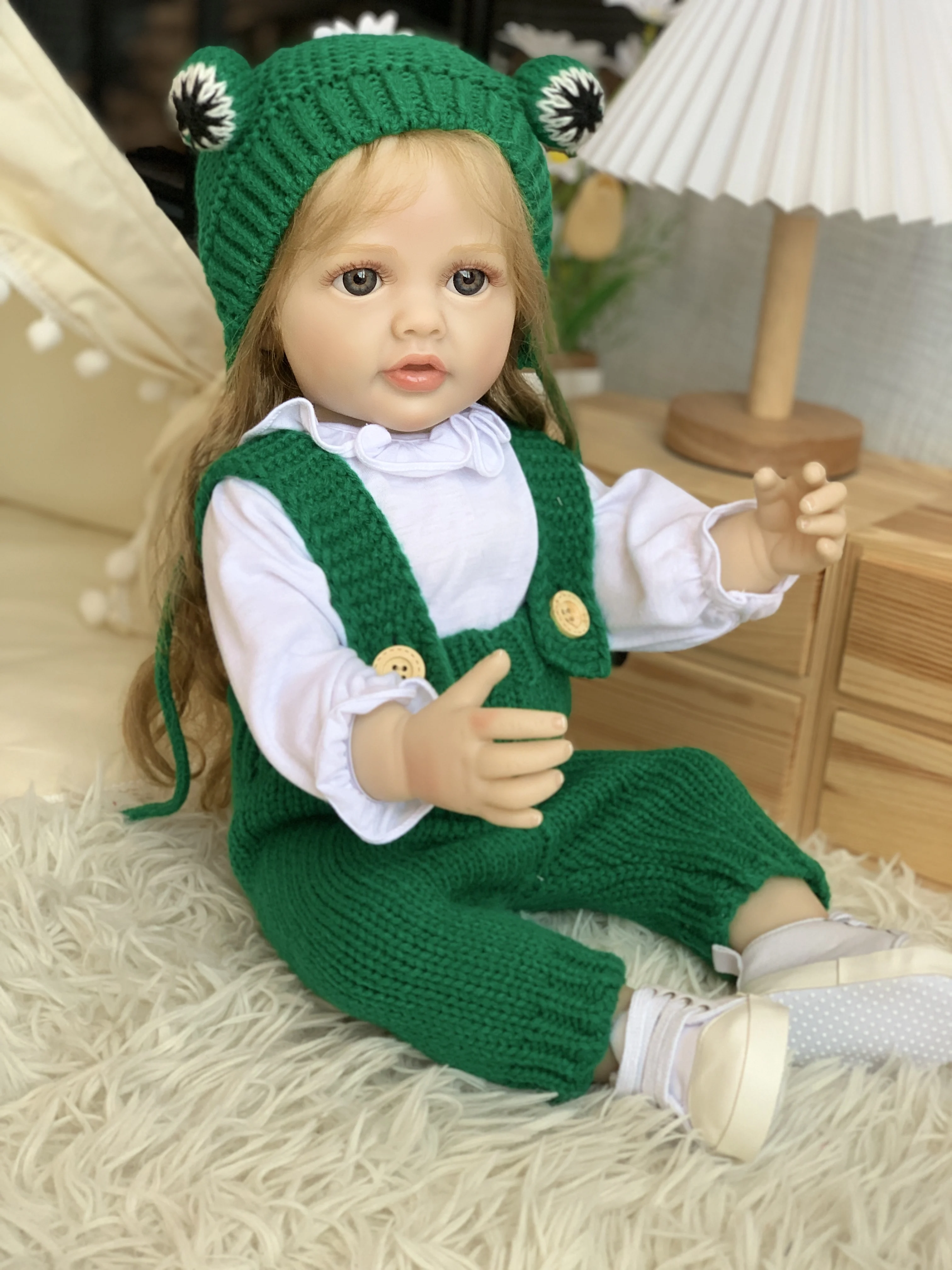 Handmade Crochet Reborn Doll Kits for Girls 120cm for Trump Soft Toy Vinyl Mouse Silicon Latex Wigs Mouse Poupee Latex Wigs Play