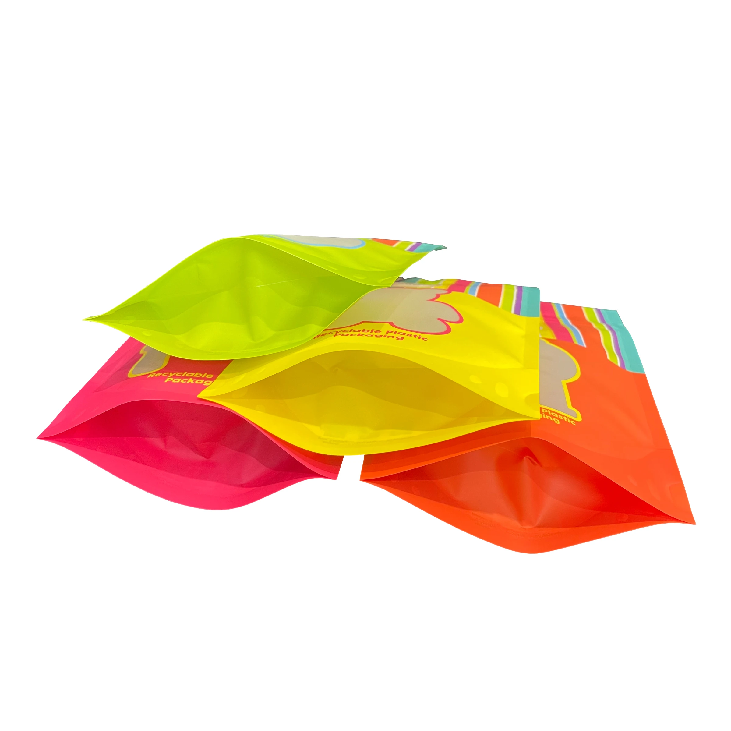 clear Cone Small Fancy Plastic Custom Sour Cute Candy Halloween Bag clear Packaging Bags for Cookies