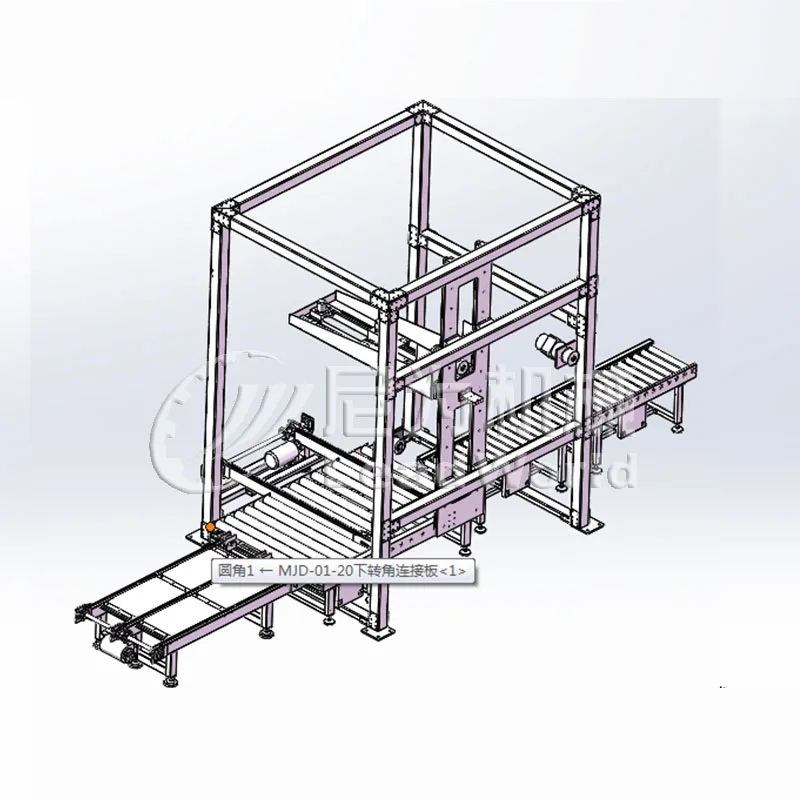 Pallet Destacker and Slip Sheet Dispenser Bottle Carton Box Automatic Automatic Palletizer Machine