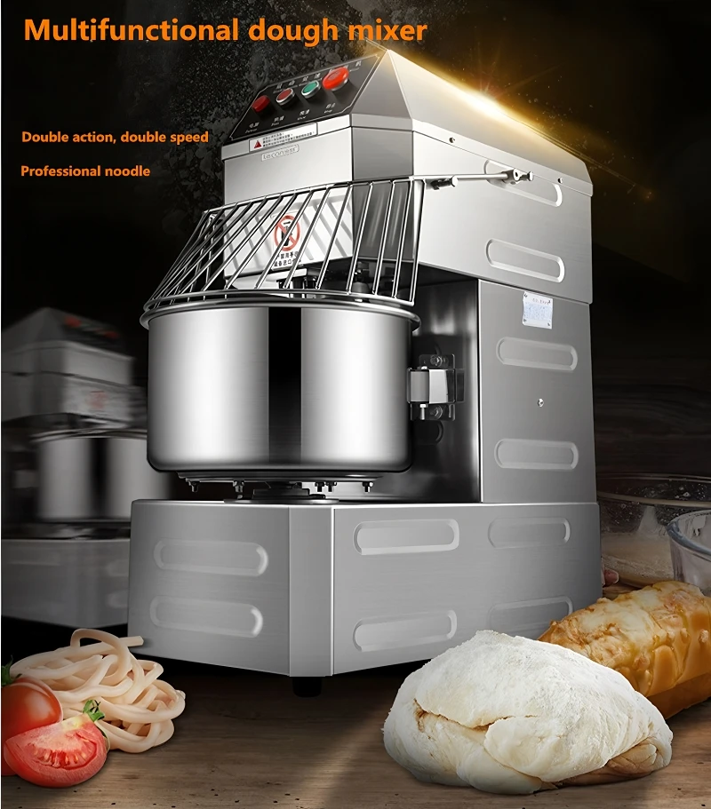 Automatic Commercial Baking Bread Flour Spiral Dough Mixer Machine