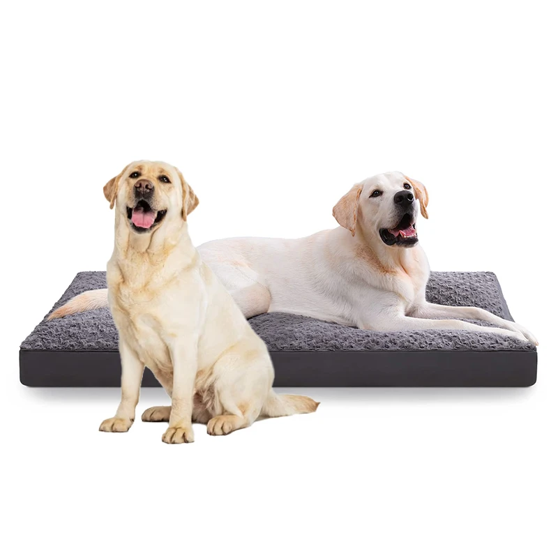 Pet products 2024 perro comfortable breathable reversible orthopedic memory foam cat dog crate bed pet cushion