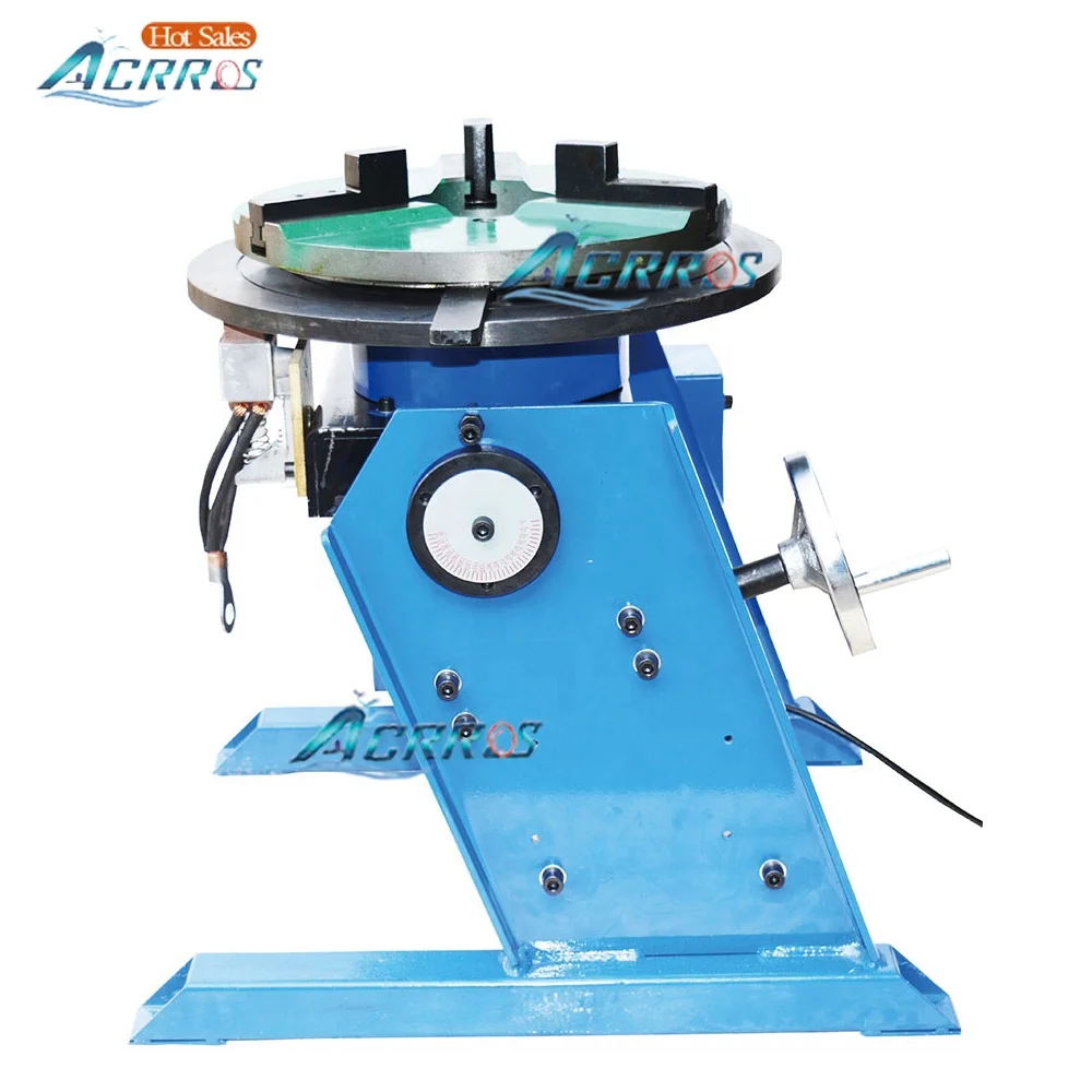 220V Small Welding Positioner with 30kg Rotating Turn Table New Condition 200 Welding Chuck 30kg Mig Mode