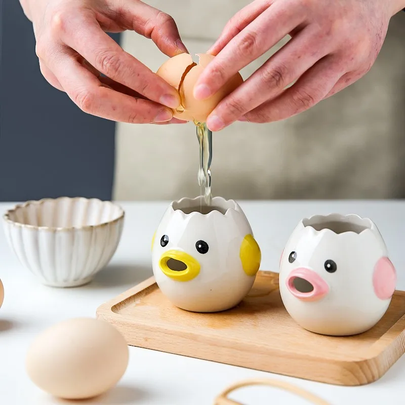 Luxury Ceramic Pig Egg Separator - Eco-Friendly Kitchen Tool