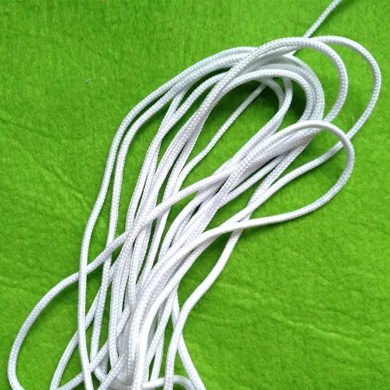
RK01 manufacturer supply white color knitting cord 2-3mm polyester crochet rope 