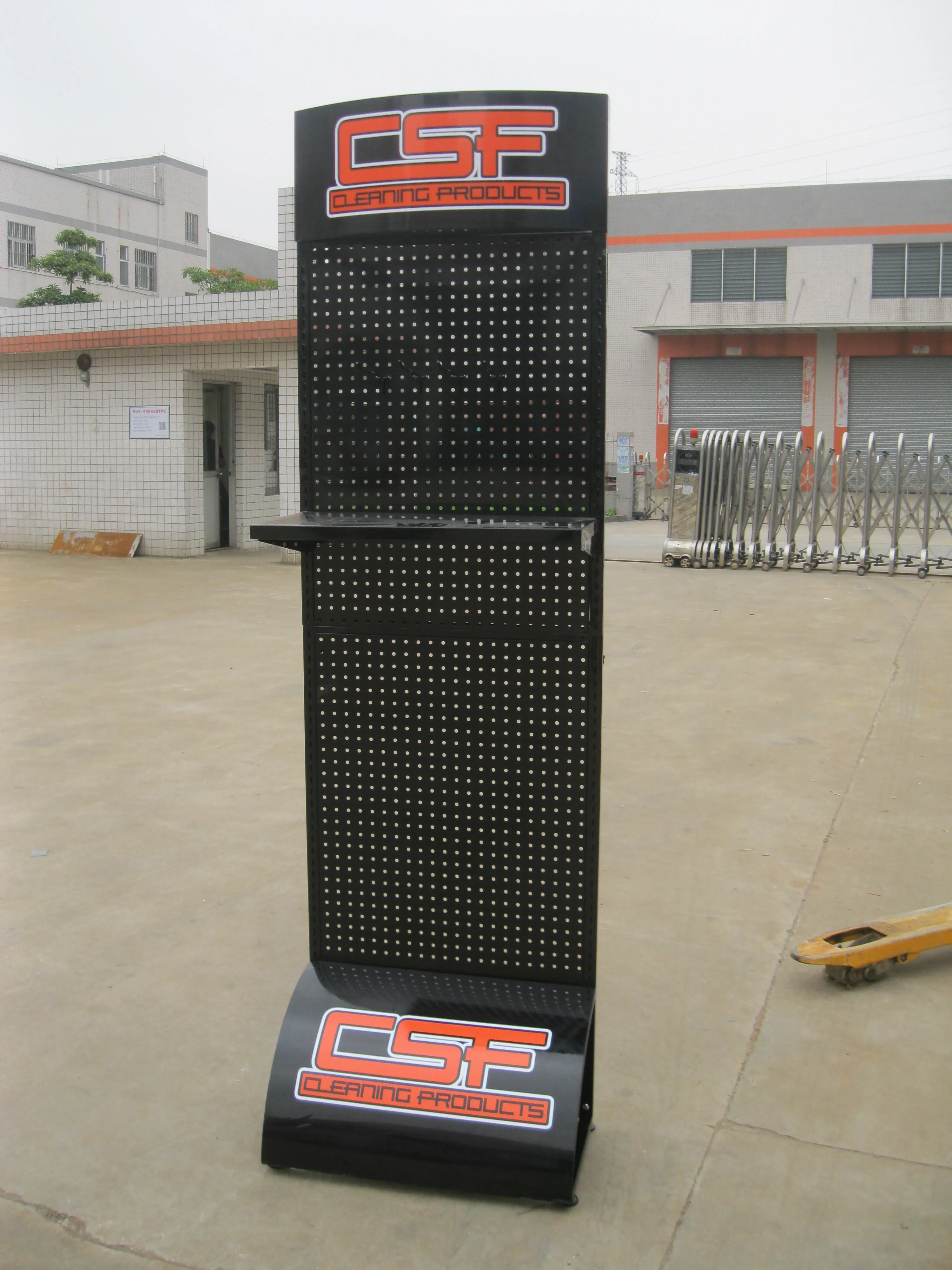 Custom Portable Black Display Racks for Retail Shops