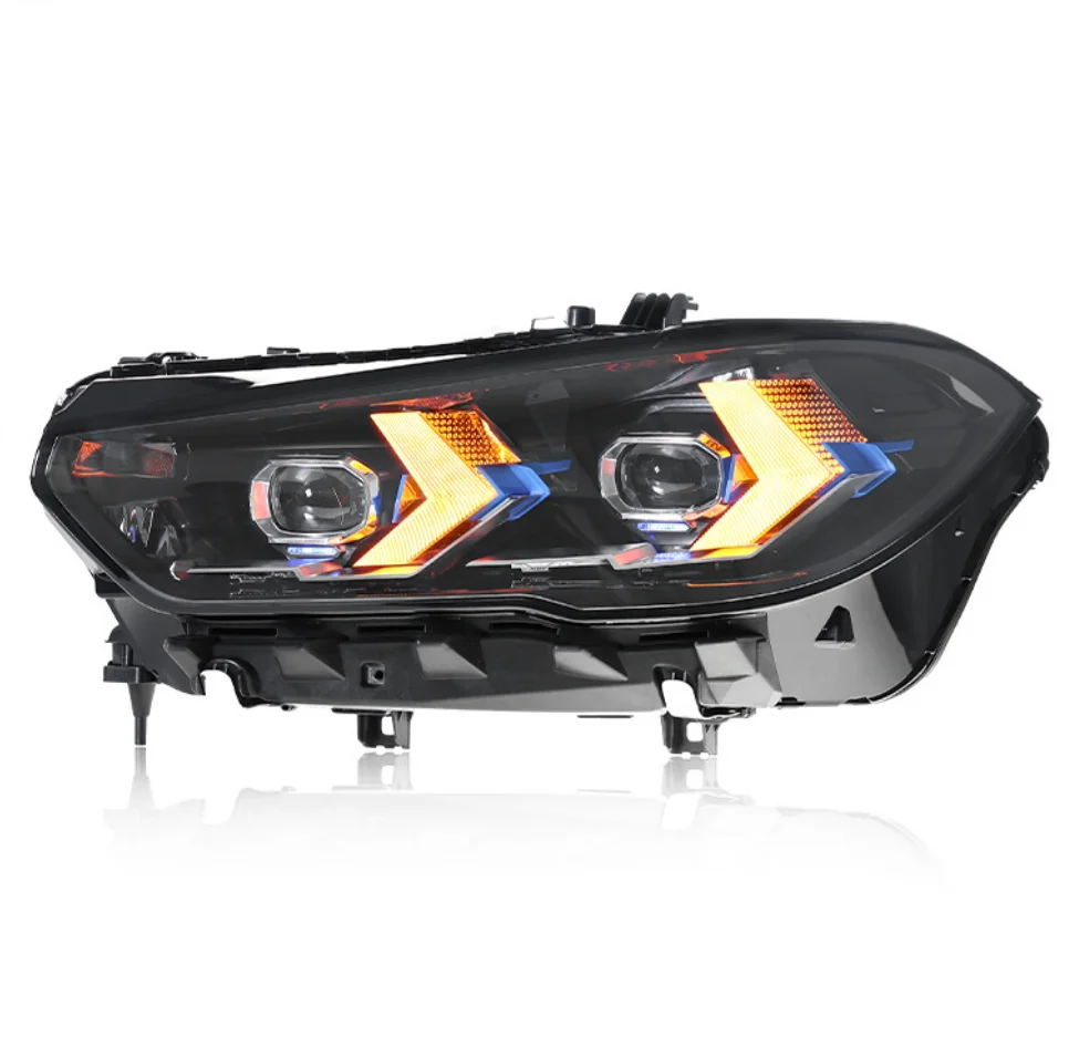 2014-2018 F15 Upgrade to X5 G05 LCI Style Projector Lens Front LED Headlights for BMW EU/US Plug and Play
