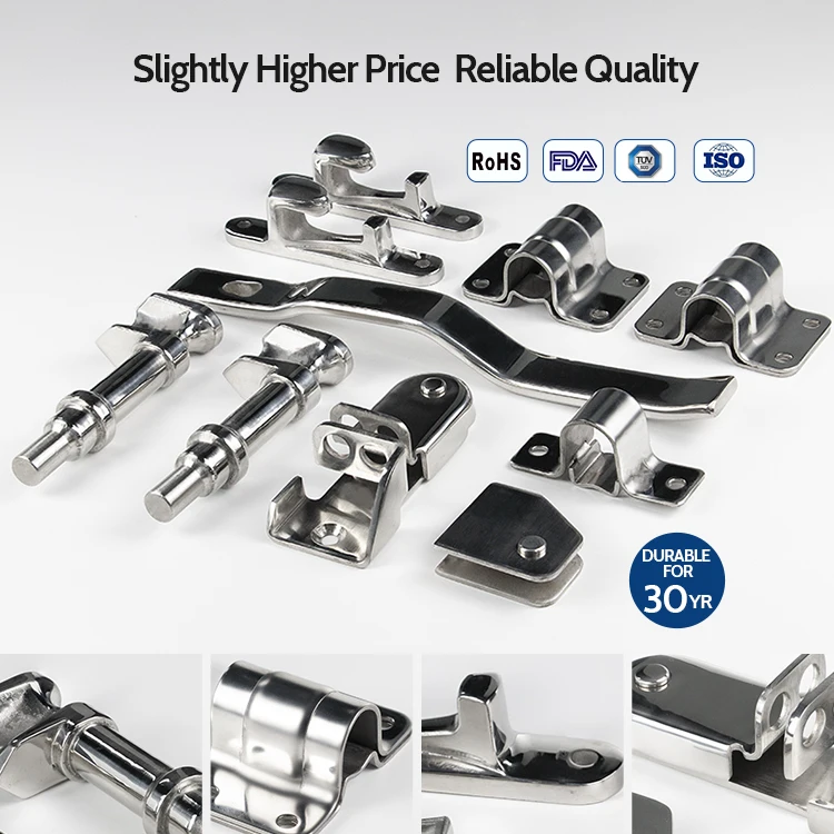 Factory Price Refrigerated Truck Door Handles With Lock Parts Stainless Steel Shipping Container Storage Door Locking Handle Set