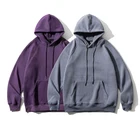 Clothing Wholesale Cotton 100% Custom Vintage Pullover Hoodies Printing Hoody Street Purple Sweatshirt Men Clothing
