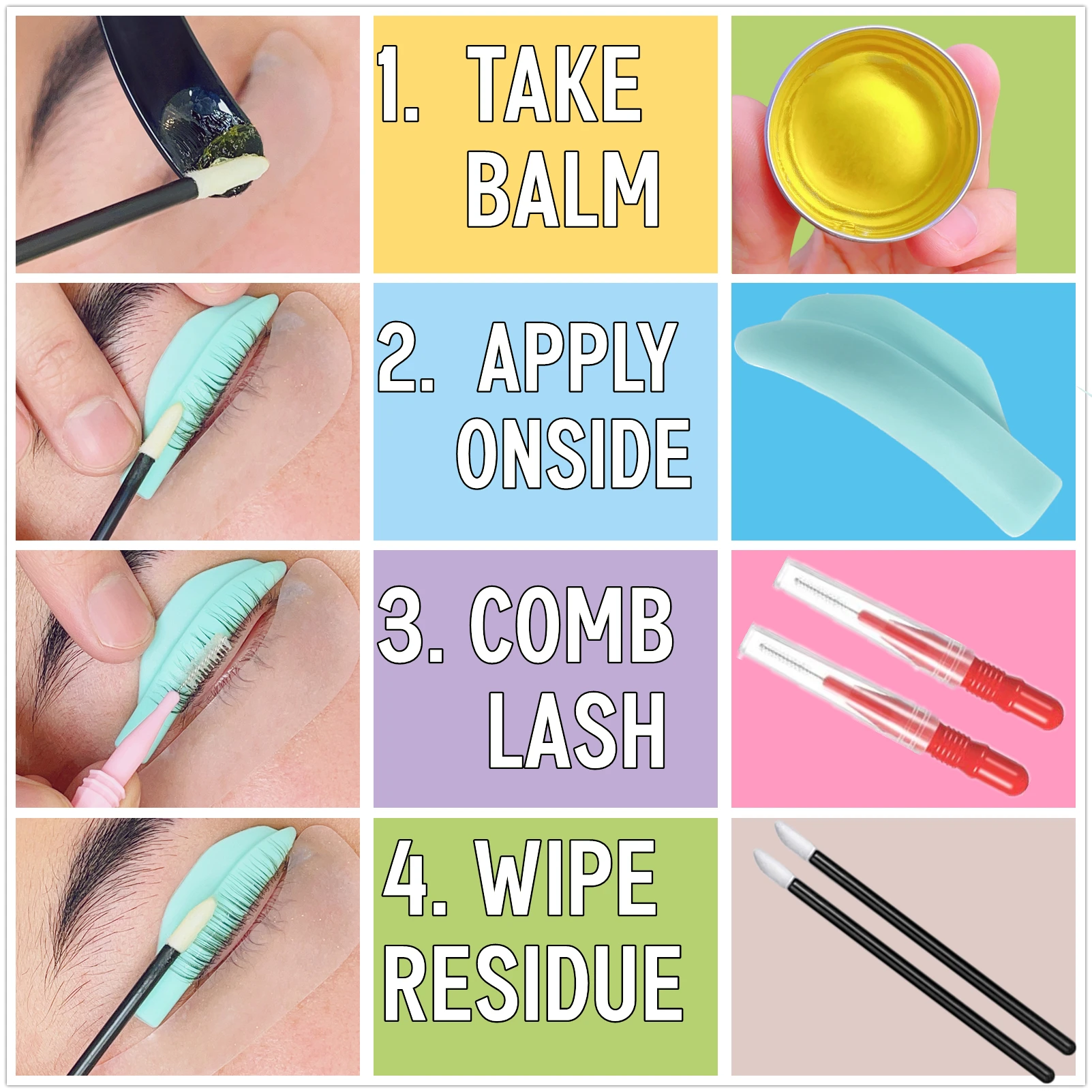 Lash Lift Glue Balm Brow Lamination Wax Latexfree Eyelash Perm