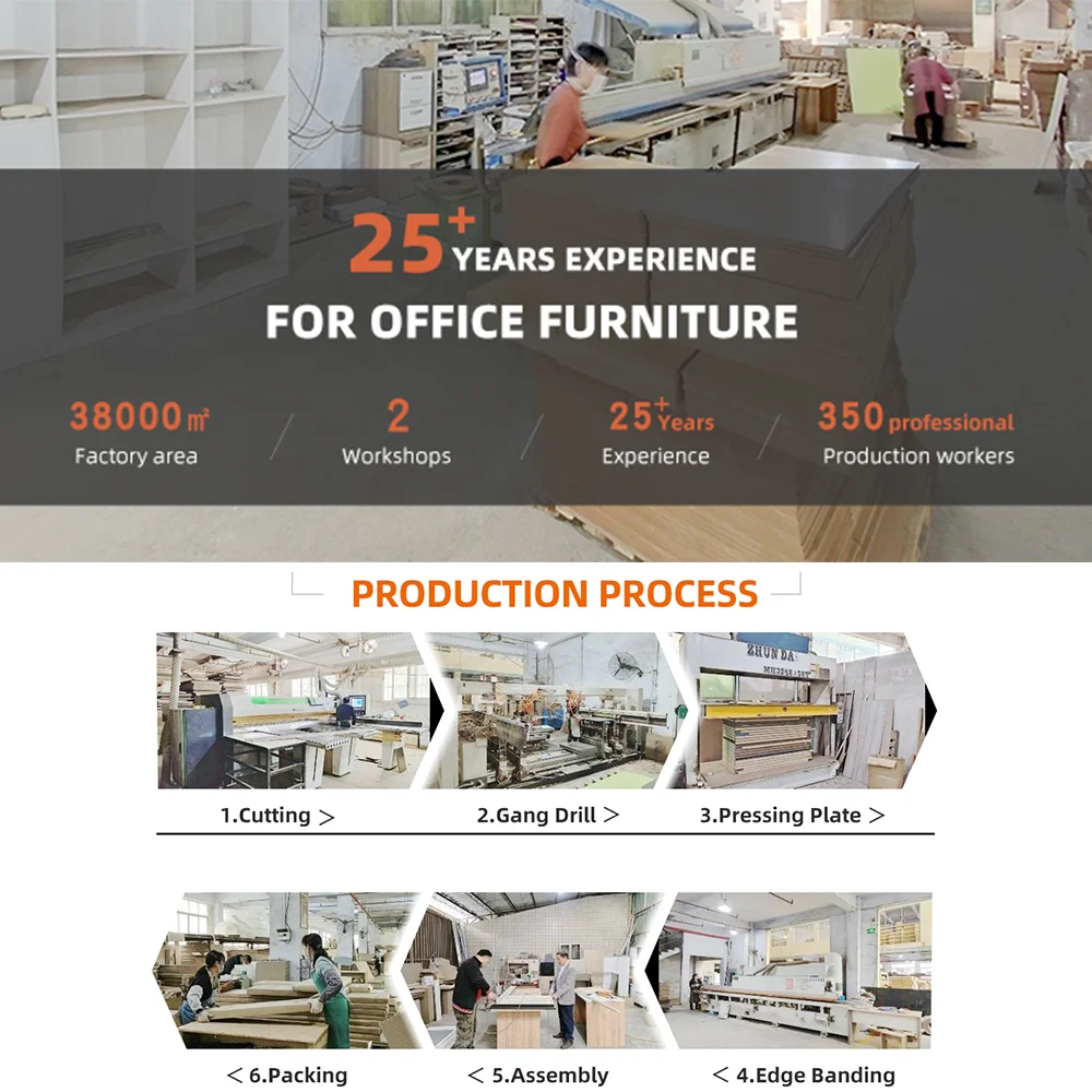 Direct Manufacture Front Brown Workshop Apartment Counter Modern Reception Desk Table for Office