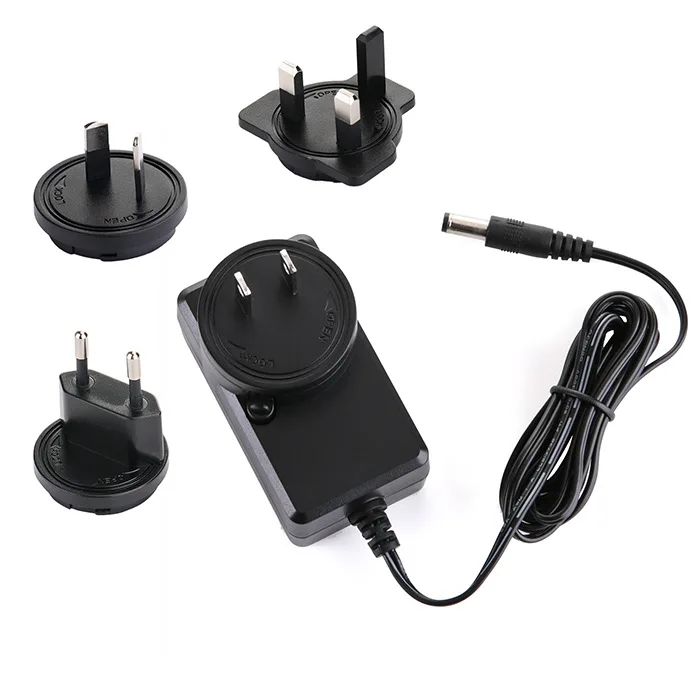 12v 1a 5v 2a Universal Travel Power Adapter/interchangeable Plug