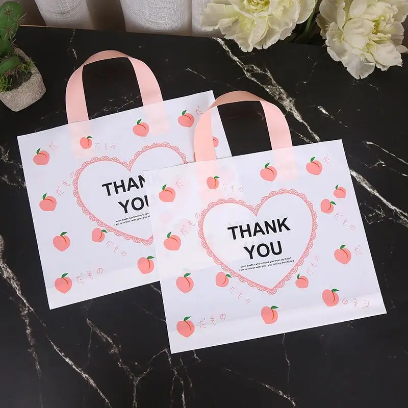 Eco-Friendly Die Cut Custom Design Logo Shopping Clothing Clear Printing Plastic Bags With Customized Logo Carrier Bags