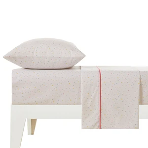 For KOSMOS 180 Thread Count Printed Cotton Bed Sheet Set Plain Style Flat Sheet for Children for Hotels