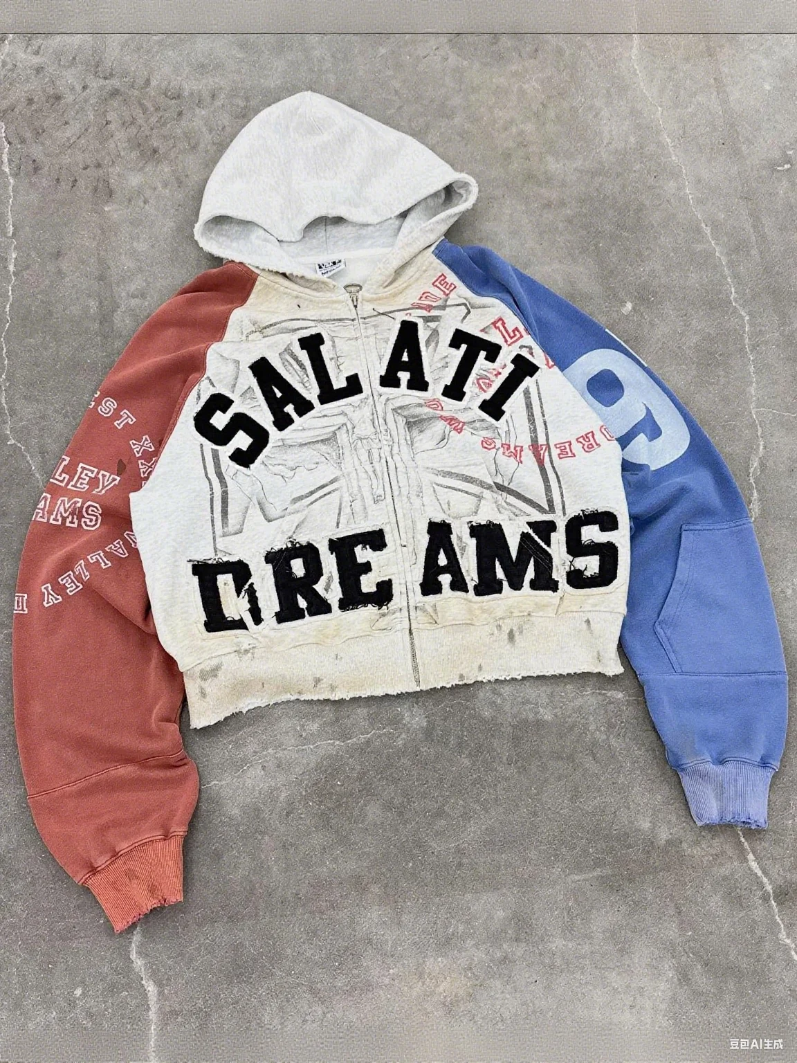 Custom Rhinestone Dtg Print Logo French Terry Oversized Heavy Cotton Acid Wash Sun Faded Men Hoodies Vintage Hoodie gallery 8