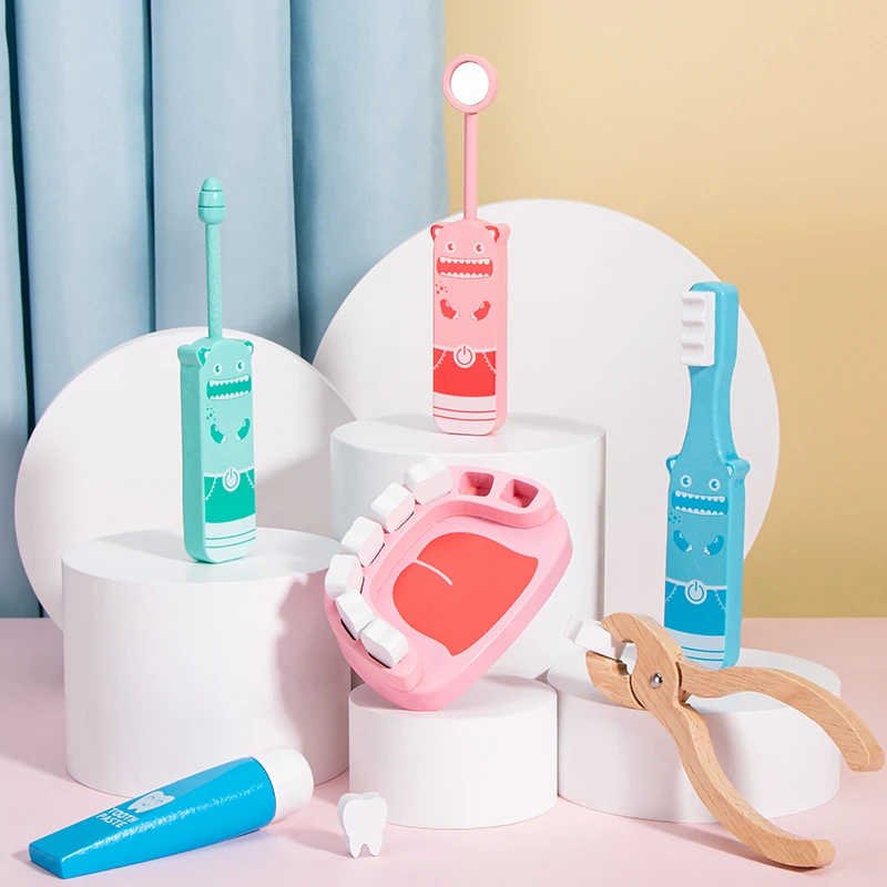 Высококачественный детский игрушечный набор для имитации каждого маленького врача Детская аускультационная инъекционная зубная пластиковая коробка лекарств малышей