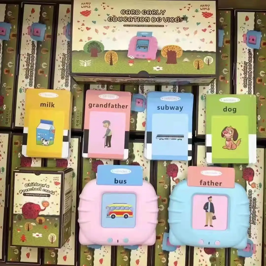 Custom Printing Taking Flash Cards Learning Toys English Speaking FlashCard for Toddlers