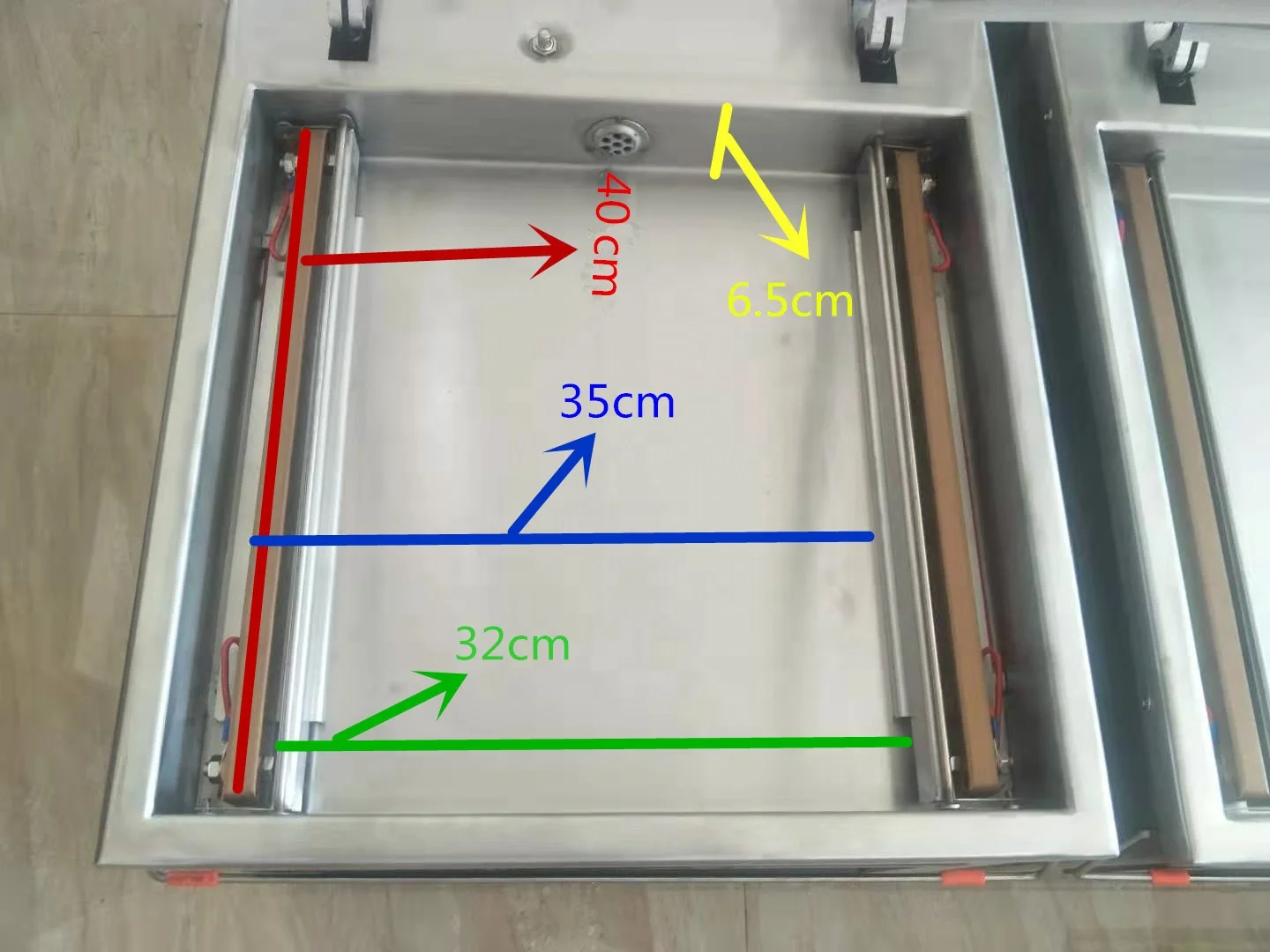 WANHE DZ-400 Table Top Food Vacuum Packaging Machine Single Chamber Vacuum Packing Sealer Meat Desktop Vacuum Packing Machine - Image 5