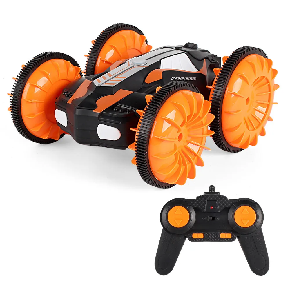 Longxi Remote Control Car Rc Stunt Cars Double Sided Flip Amphibious