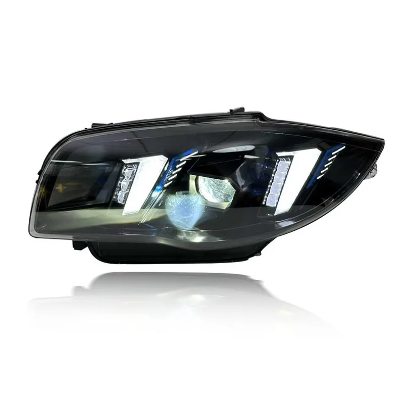 【彫たか】 E87 1シリーズ キセノンヘッドライトASSY左右 SJC BMW 1 Series E87 Dual Color DRL Headlight, Easy Installation