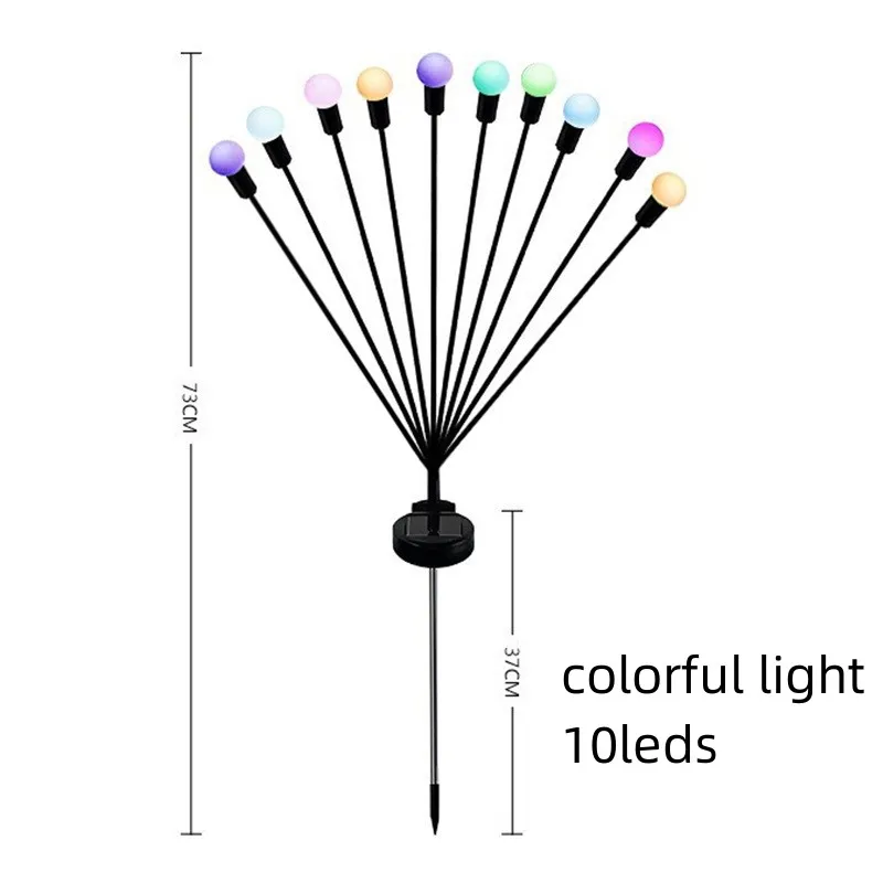 Waterproof Garden Lights 6/8/10/12 Leds Solar Firefly Lamp Starburst