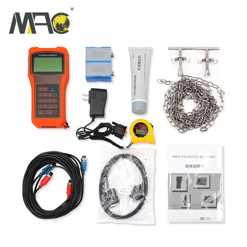 Pipeline Monitoring and Leak Detection Hand Held Portable Ultrasonic Flow Meter