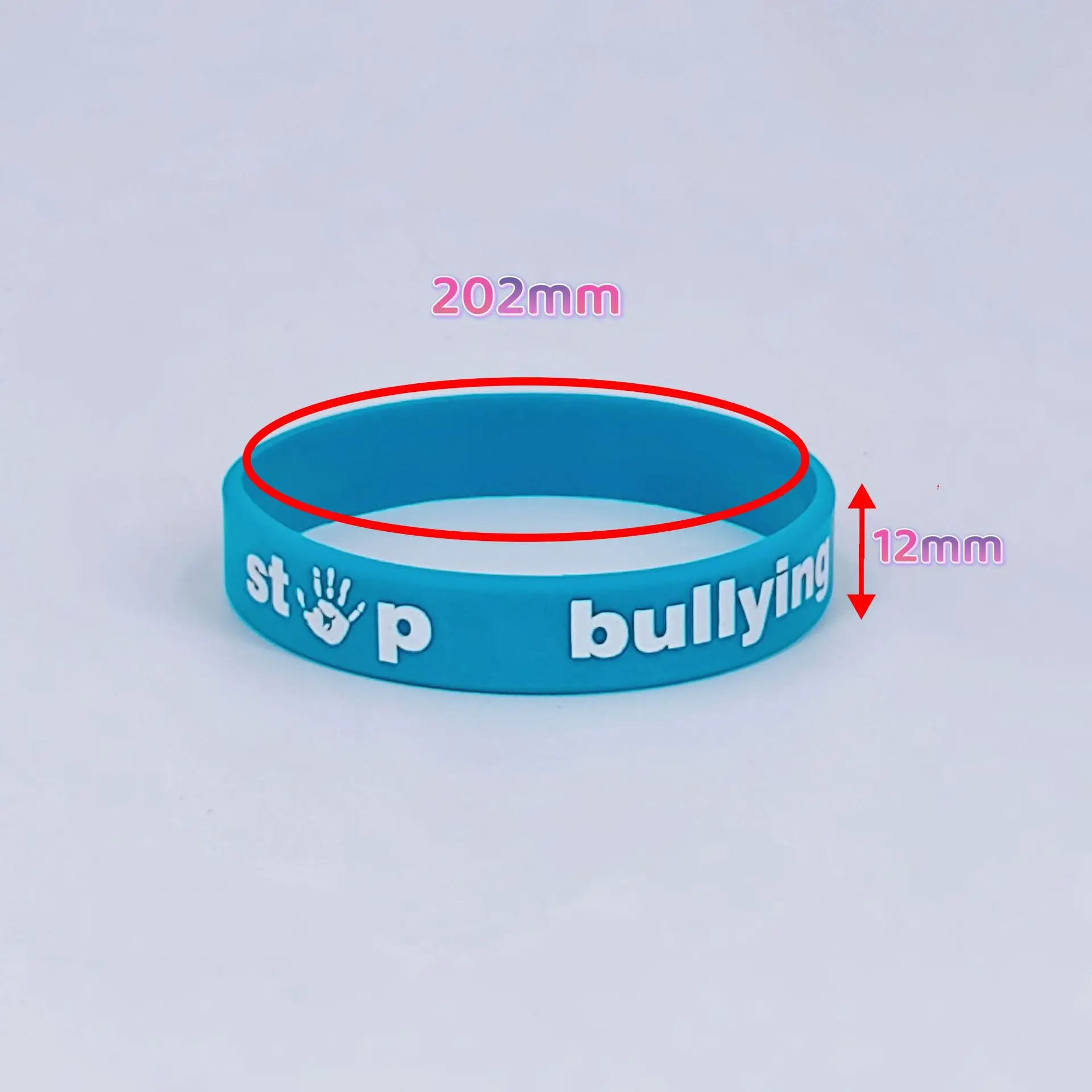 Anti Bullying Silicone Wristband with a Theme for Teenagers, Used to Promote Anti Bullying Wristbands factory