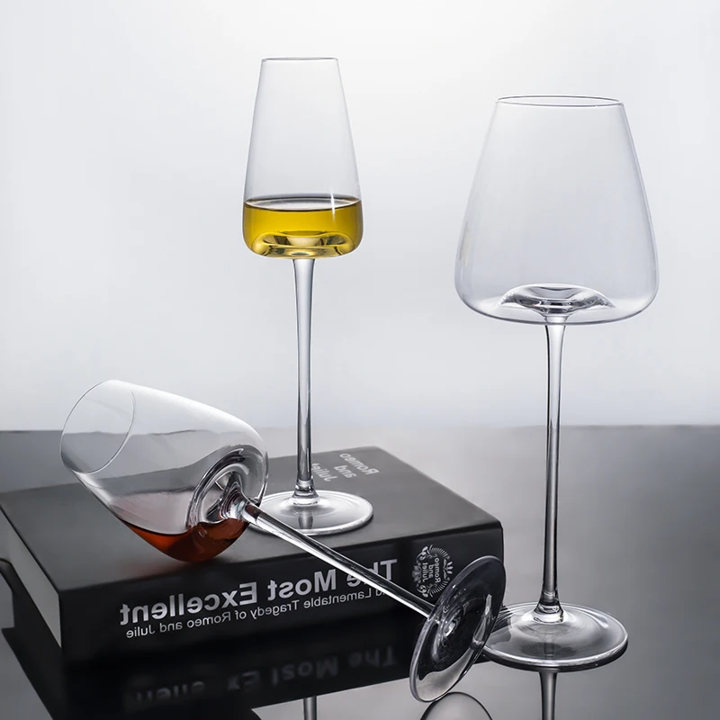 Goblet de şampanie popular sticla goblet de vin transparent cana