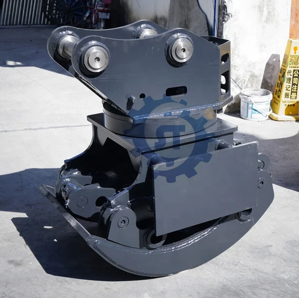 High Quality Excavator Front-end Tools Wood Grabber Hydraulic 360 Rotating Grab for 2-35ton Excavator