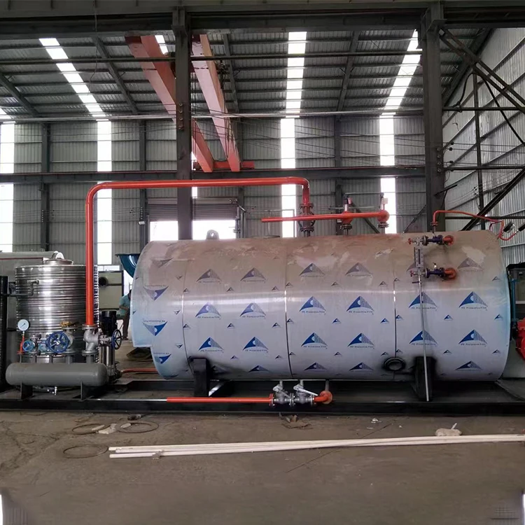 Direct Industrial Use 1ton Steam Boiler Fire Tube Structure Made China Condenser Heavy Fuel Oil Automatic Boilers Hydrogen Gas