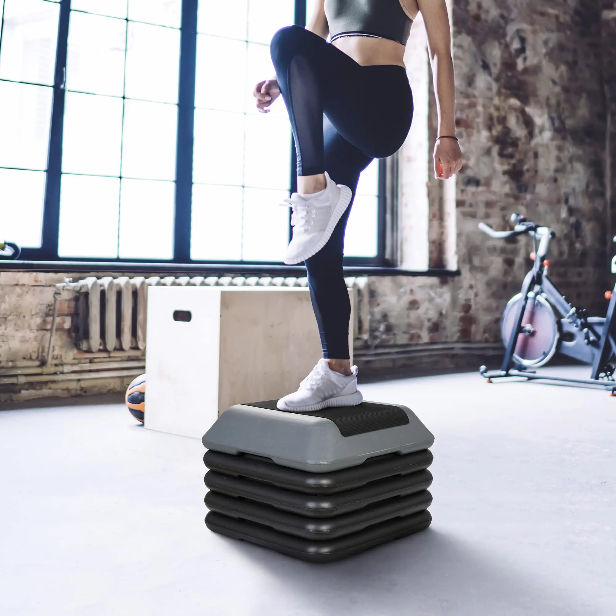 Adjustable Exercise Step Stool Step Aerobics Platform | Buy Online In