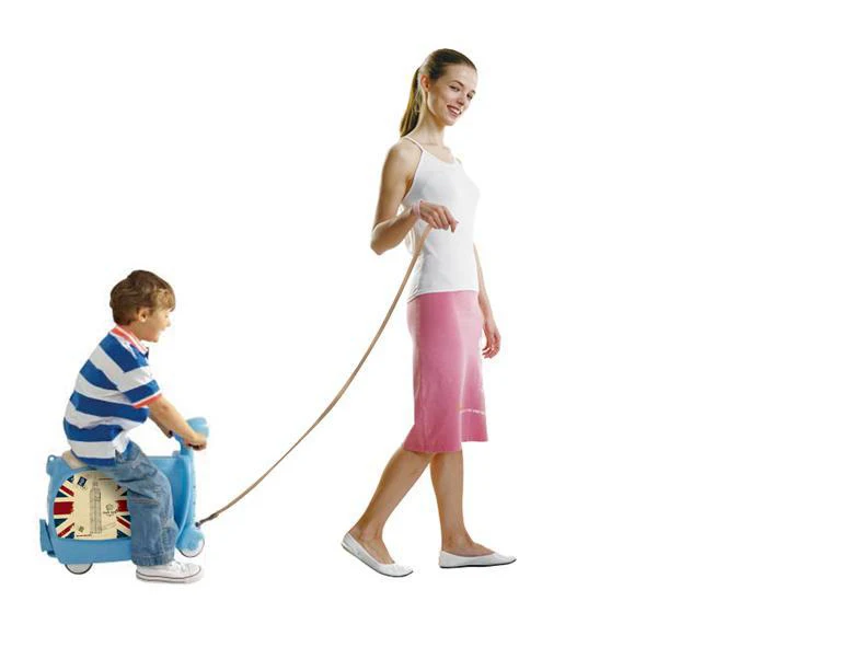 Motorcycle Kids Suitcase Baby Multifunctional Rideon Suitcase Cute