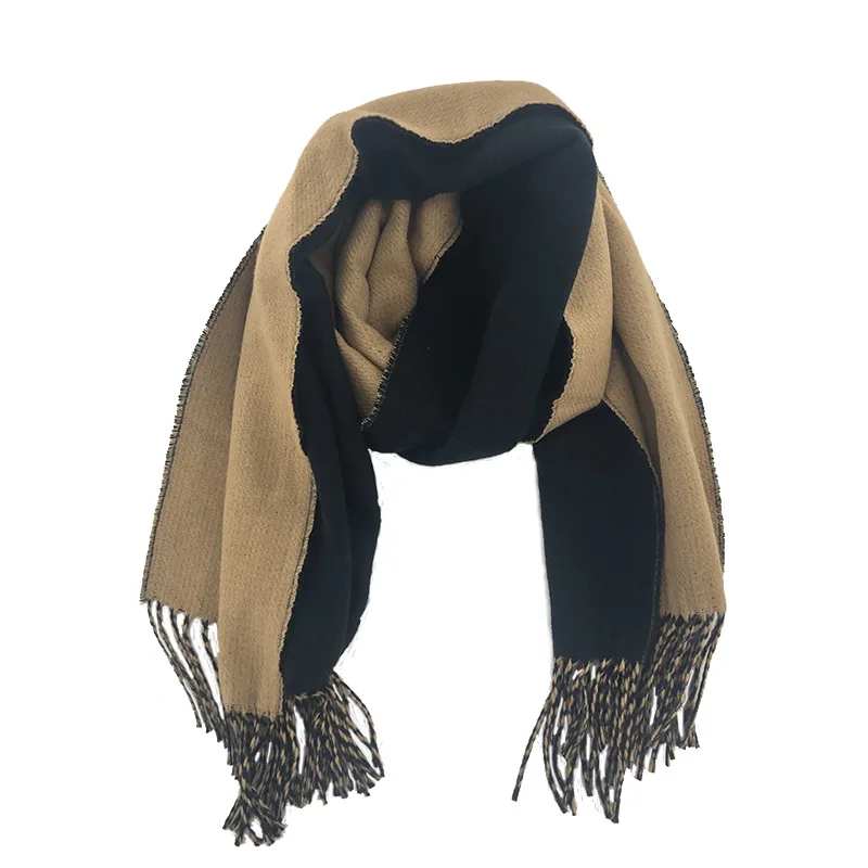 manufacturers custom cashmere winter scarf shawl dual-use autumn