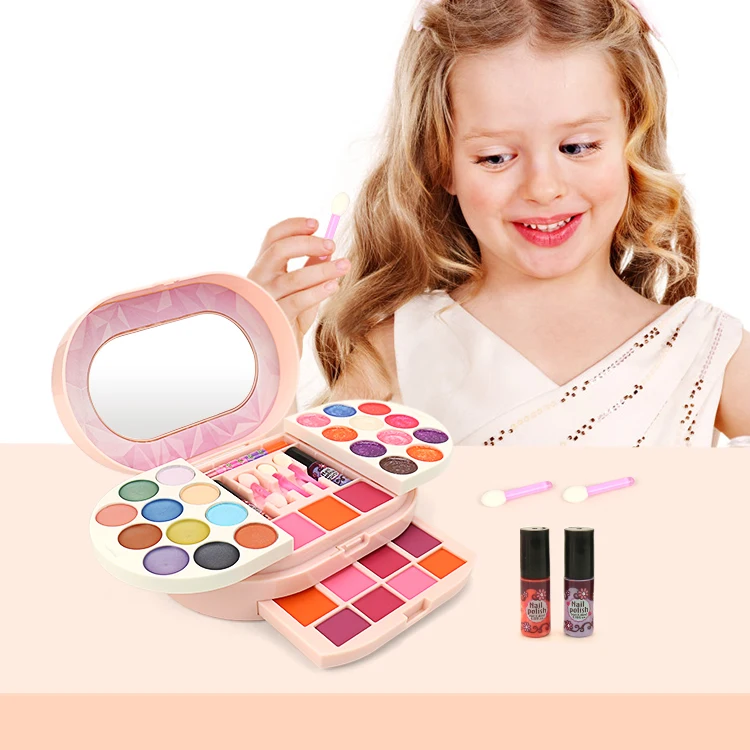 Enfants Maquillage Cosmétiques Boîte à Jouer Princesse Maquillage Fille  Jouet Jeu Set Rouge à Lèvres Ombre à Paupières Sécurité Nontoxic Jouets Kit  Pour Enfants