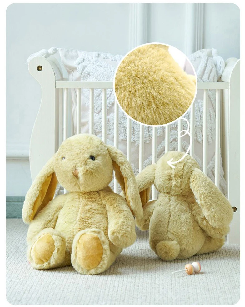 2022 Soft Cute Baby Plush Toy Maker Oem Design Long Eared Bunny Stuffed