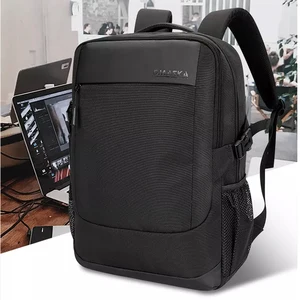 Omaska Custom logo Mochila Men Business Waterproof Backbag Black Usb Smart Travel Bagpack Laptop Back Bag Pack Backpack