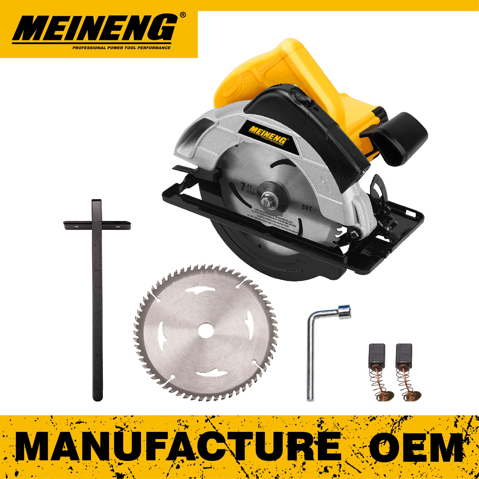 MEINENG 707 Power Tool Circular Saw 7inch 185mm Saw Professional Wood Cutting Saw Laser Home Use Electric Circular Saw