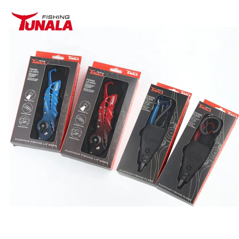 Fishing Pliers and Fishing Stainless Steel Lip Gripper Grabber Hook Remover Split Ring Fishing Tool Set