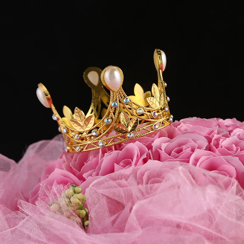 Популярная Мини-корона для торта невесты, корона для свадьбы, дня рождения, корона в стиле ретро барокко